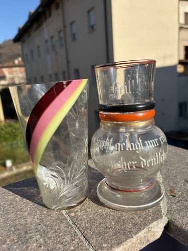 Bottiglia ww1 lotto - bottiglia, bicchiere