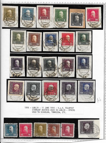 Francobolli austria 1916 kuk - francobolli,