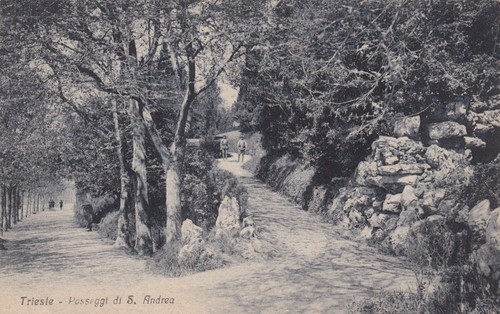 Cartolina trieste passeggi - cartolina, di